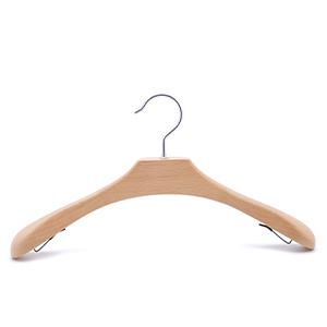 2020 New Natural Beech Wooden Hangers For Women Clothing Shop High Quality Solid Wood Hangers